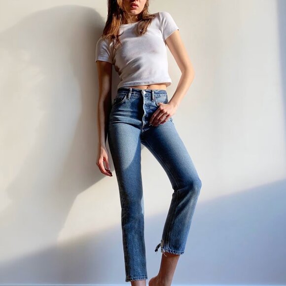 AGOLDE Riley Jeans in Emulsion - Picture 1 of 7